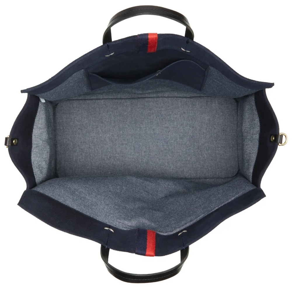 Clare V Navy and Red Tote Bag - Picture 2 of 7